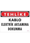 Elektrik Kablosu Uyarı Levhası 25x35 KOD:1117