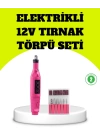 Elektrikli Manikür Pedikür Törpü Seti 6 Başlıklı