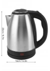 Elektrikli Paslanmaz Çelik Su Isıtcı Çelik Kettle 1.8 Lt. Uzun Ömürlü