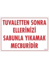 Ellerinizi Yıkayınız Uyarı Levhası 25x35 KOD:1201