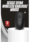 Ergonomik Tasarım Kablosuz Siyah Mouse Hassas Uzun Ömürlü