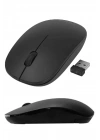 Ergonomik Tasarım Kablosuz Siyah Mouse Hassas Uzun Ömürlü