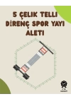 Ergonomik Tutma Yerli, Pedallı ve Ayarlanabilir Elastik Yaylı Spor Ekipmanı