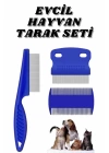 Evcil Hayvan Bit Tarağı Seti Paslanmaz Çelik Bıçaklı 4lü Set