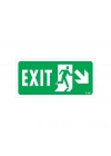 Exit Sağ Aşağı Uyarı Levhası 17,5x25 KOD:957