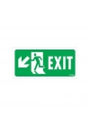 Exit Sol Aşağı Uyarı Levhası 17,5x25 KOD:958