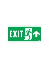 Exit Yukarı Sağ Ok İşaretli Uyarı Levhası 17,5x25 KOD:955