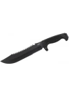 F03t Kamp Tırtıklı Testereli Outdoor Pala / Bıçak 39 Cm - Kauçuk Saplı
