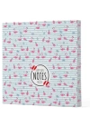 Flamingo 4 - Çizgisiz Yan Boyamalı Defter