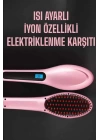 Fön Tarağı Saç Düzleştirici Sıkı Dişli Isı Ayarlı Elektriklenme Karşıtı