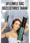 Fön Tarak Saç Düzleştirici Üflemeli Fön Makinesi Sıkı Dişli Taşınabilir