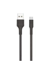 Force Cb431t Hasır Örgü Ve Ekstra Güçlendirilmiş Silikon Başlıklı Type-c Usb Hızlı Şarj Ve Data Kablo