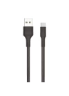 Force Cb431t Hasır Örgü Ve Ekstra Güçlendirilmiş Silikon Başlıklı Type-c Usb Hızlı Şarj Ve Data Kablo