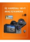 Full HD Çözünürlüklü Üç Kameralı Araç İçi Kamera – Park ve Sürüş Güvenliği