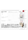 Funny Mat Çalışma Masam Business Planer Büyük Boy 68x48cm