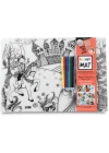 Funny Mat - Prens & Prenses Ve Dansçılar 6Lı Kalem Hediyeli 30 x 40 cm