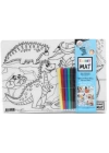 Funny Mat - Uzay Ve Dinozorlar 6Lı Kalem Hediyeli 25 x 35 cm