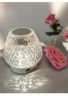 G5 Kristal Şarjlı Masa Lambası - 7 Renk Gece Lambası ve Bluetooth Hoparlör