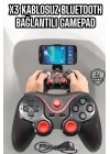 Game Stick Android Uyumlu Gamepad X3 Standlı Oyun Kolu Bluetooth Bağlantılı