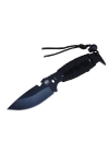 Gear Assault 0238bk Kamp Bıçağı 22,5 Cm - Siyah, Metal Ampamp İpli Sap
