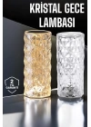 Gece Lambası Kristal Lamba Dokunmatik Şarjlı Hediyelik