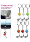 Gerçekçi Golf Tasarımlı Şık Anahtarlık Kolye Çanta Süsü Golf Keychain