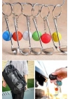 Gerçekçi Golf Tasarımlı Şık Anahtarlık Kolye Çanta Süsü Golf Keychain