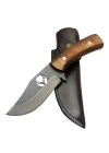 Geyikli Ycl3 Eskitme Avcı Bıçağı 20cm - Ahşap Sap, Kılıflı