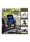 Gidon Bağlantılı Bisiklet Motosiklet İçin Esnek Abs 4-7.8″ İnç Telefon Tutucu 360° Dönebilen Tasarım