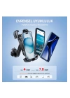 Gidon Bağlantılı Bisiklet Motosiklet İçin Esnek Abs 4-7.8″ İnç Telefon Tutucu 360° Dönebilen Tasarım