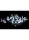 Glass Chess Cam Satranç Takımı (20 Cm X 20 Cm)