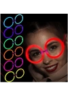 Glow Stick Yuvarlak Gözlük 12 Adet