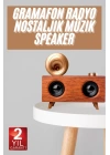 Gramafon Nostaljik Radyo Yüksek Ses Kalitesi USB TF Kart Aux