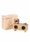 Gramafon Radyo Bluetooth Hoparlör Nostaljik Radyo FM Radyo