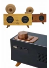Gramafon Radyo Bluetooth Hoparlör Nostaljik Radyo FM Radyo