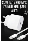 Güç Adaptörü ve Kablosu Şarj Aleti 15/15 Pro Max Uyumlu Hızlı Şarj