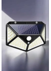 Güneş Enerjili Bahçe Aydınlatma Lambası Solar 100 Led Lamba