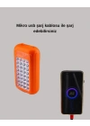 Güneş Enerjili LED Powerbank Işıldak – 10000 mAh, Su Geçirmez, 32 LED, Taşınabilir Tasarım