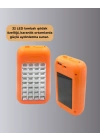 Güneş Paneli ile Şarj Olan 32 LED’li Powerbank Cihazı