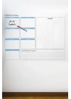Haftalık Planlayıcı Manyetik Duvar Stickerı Takvim 56 cm x 70 cm