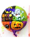 Halloween Örümcekli Kabaklı Folyo Balon 18 İnç