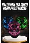 Hallowen Parti Maskesi Neon Led Işıklı Maske 3 Modlu Cadılar Bayramı Maskesi
