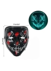 Hallowen Parti Maskesi Neon Led Işıklı Maske 3 Modlu Cadılar Bayramı Maskesi