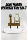 Hediyelik Kum Saati Retro Dekoratif Deniz Feneri Kum Saati