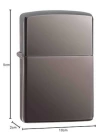 Hediyelik Zarif Zippo Model Siyah Benzinli Çakmak