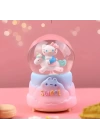 Hello Kitty İçi Dönmeli Püskürtmeli Işıklı Müzikli Kar Küresi Büyük Boy Alk3036