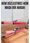 Hem Düzleştirici Hem Maşa Saç Şekillendirici