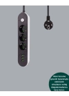 Hızlı Şarj Özellikli 3 USB Girişli Üçlü Priz
