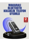 İçi Sarılabilen Kablo ve Yaka Klipsli Bluetooth Kulaklık