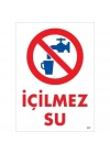 İçilmez Su Uyarı Levhası 25x35 KOD:407